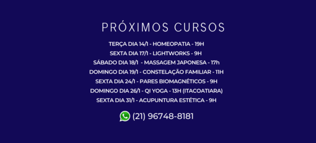 agenda de cursos rio de janeiro